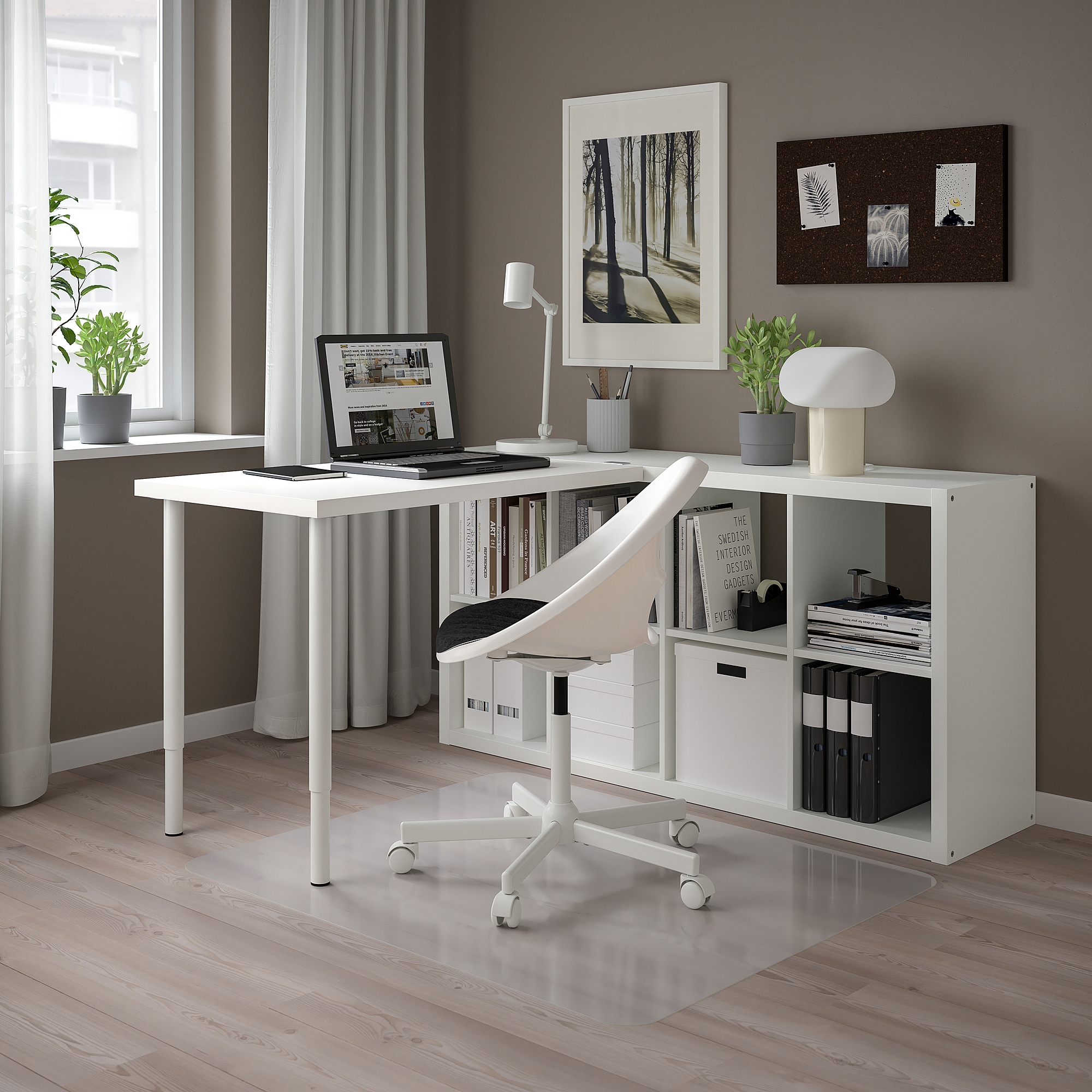 KALLAX/LINNMON desk combination