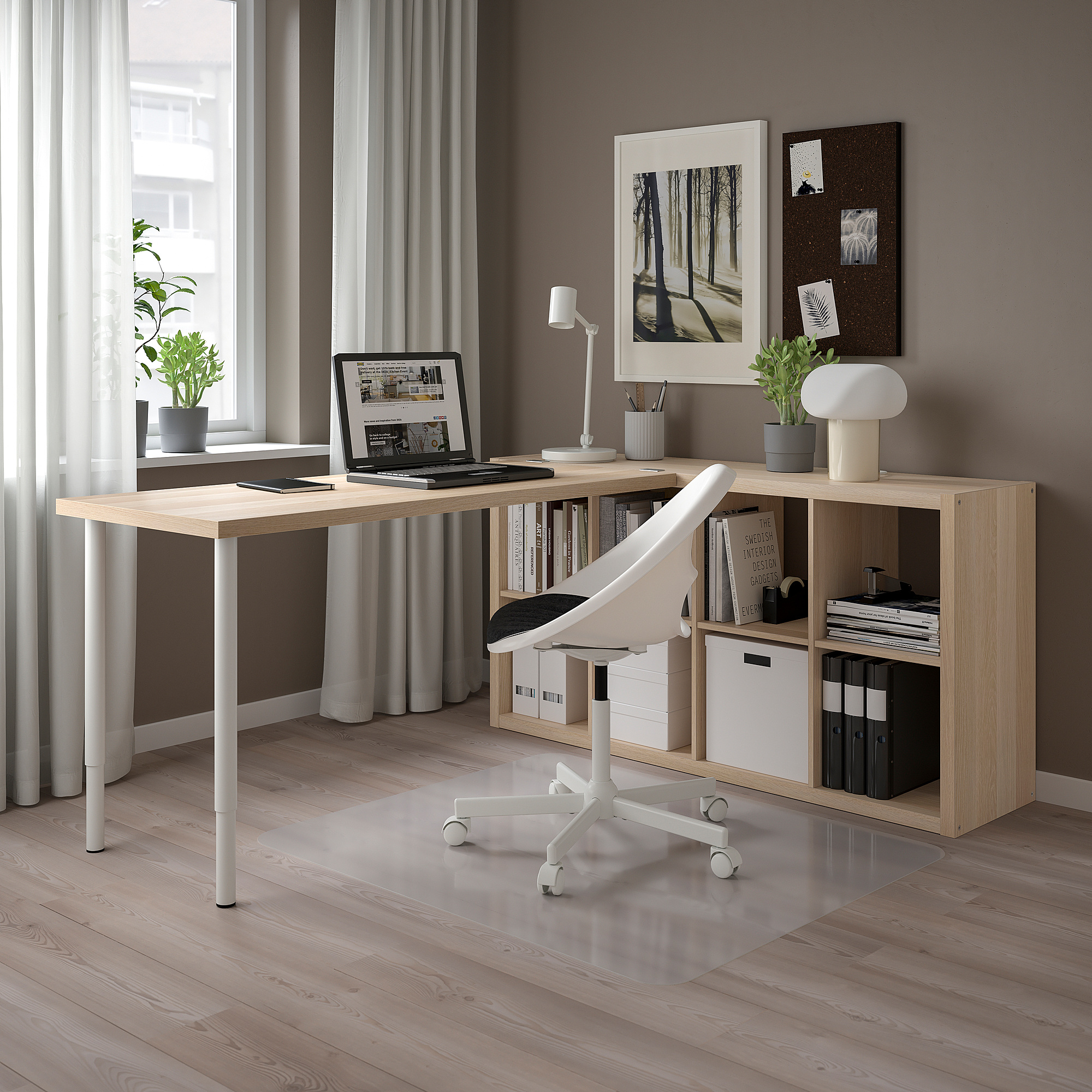 KALLAX/LAGKAPTEN desk combination