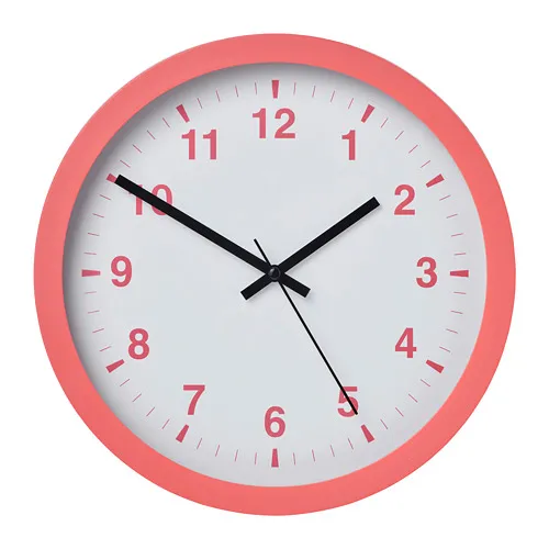 TJALLA - wall clock, pink, 28 cm | IKEA Taiwan Online - PE767385_S4
