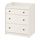 HAUGA - chest of 3 drawers, white, 70x84 cm | IKEA Taiwan Online - PE782647_S1