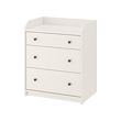 HAUGA - chest of 3 drawers, white, 70x84 cm | IKEA Taiwan Online - PE782647_S2 