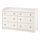 HAUGA - chest of 6 drawers, white, 138x46x84 cm | IKEA Taiwan Online - PE782651_S1