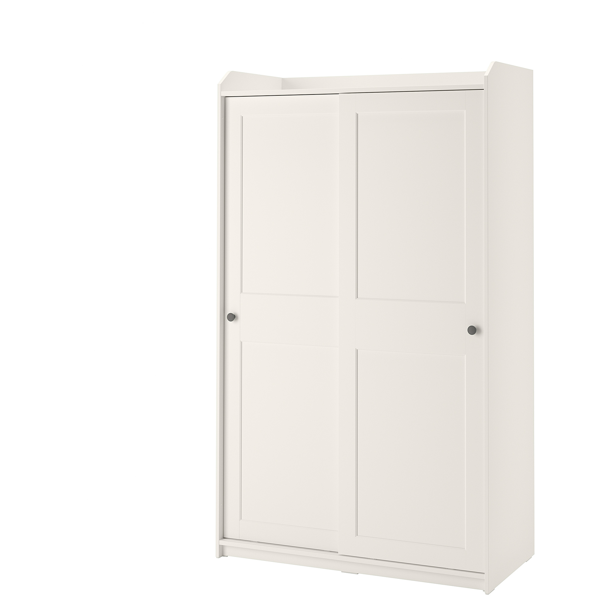 HAUGA wardrobe with sliding doors