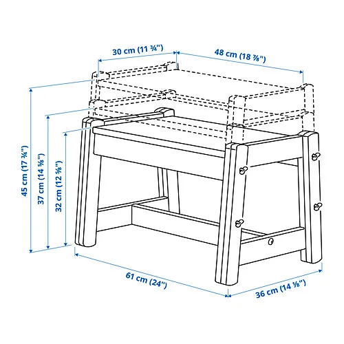 FLISAT children's bench