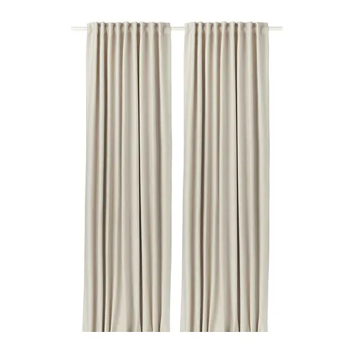 VILBORG - 高度遮光窗簾 2件裝, 米色/含織帶, 145x250 公分 | IKEA 線上購物 - PE677835_S4