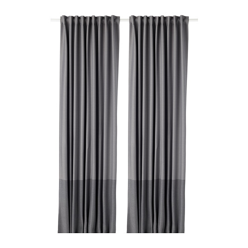 MARJUN - 遮光窗簾 2件裝, 灰色 | IKEA 線上購物 - PE677878_S4