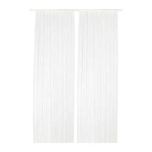 TERESIA - 紗簾 2件裝, 白色/穿桿式, 145x250 公分 | IKEA 線上購物 - PE677881_S4