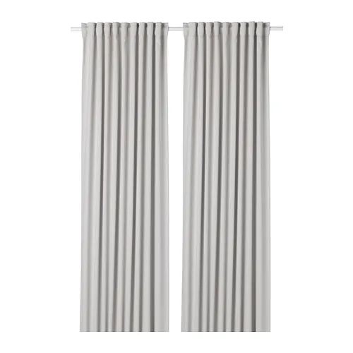 MAJGULL - 高度遮光窗簾 2件裝, 淺灰色/含織帶, 145x250 公分 | IKEA 線上購物 - PE677879_S4