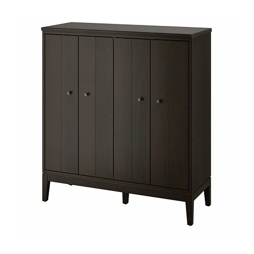 IDANÄS - 櫃附摺門, 深棕色 上色, 121x135 公分 | IKEA 線上購物 - PE782660_S4