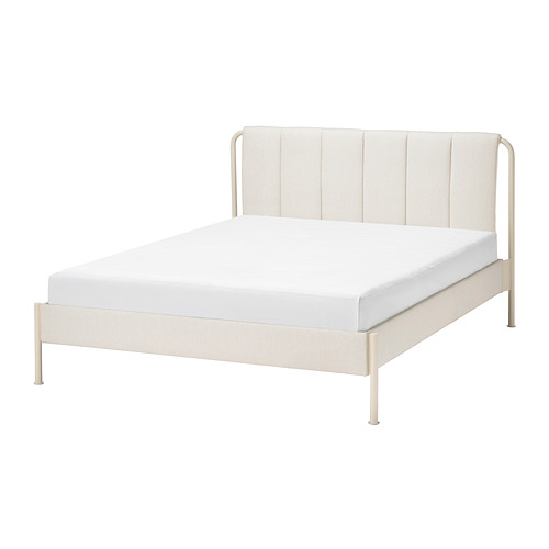 TÄLLÅSEN - upholstered bed frame, Kulsta light beige/Luröy, 150x200 cm | IKEA Taiwan Online - PE904231_S4