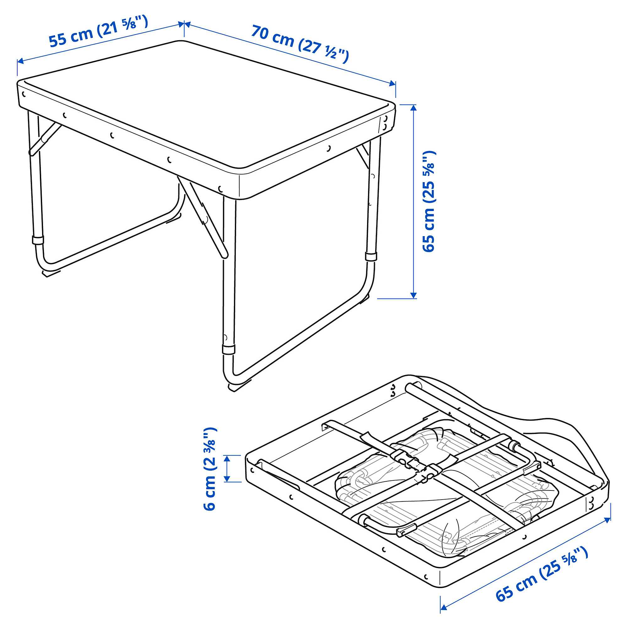 STRANDÖN folding table set