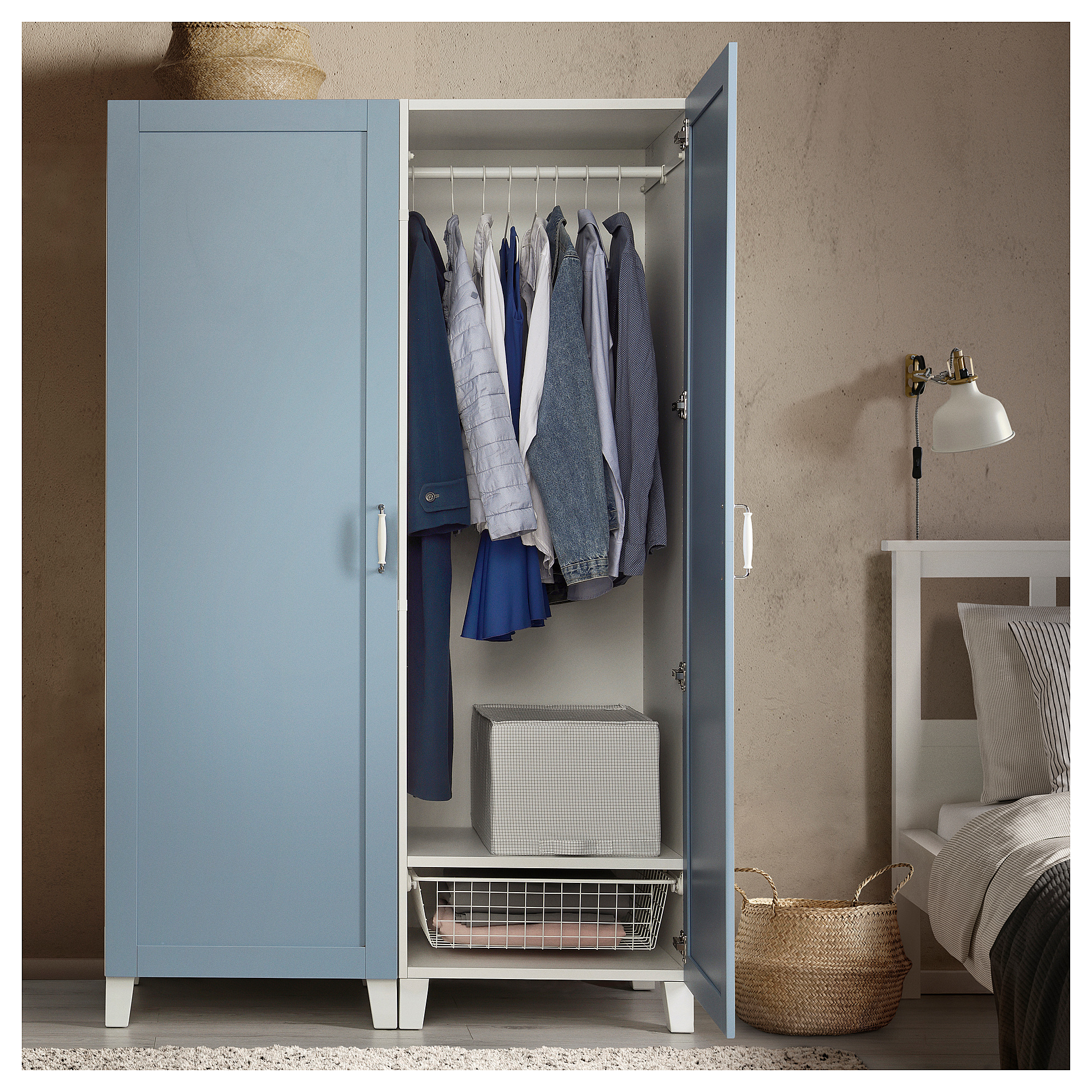 PLATSA wardrobe with 2 doors
