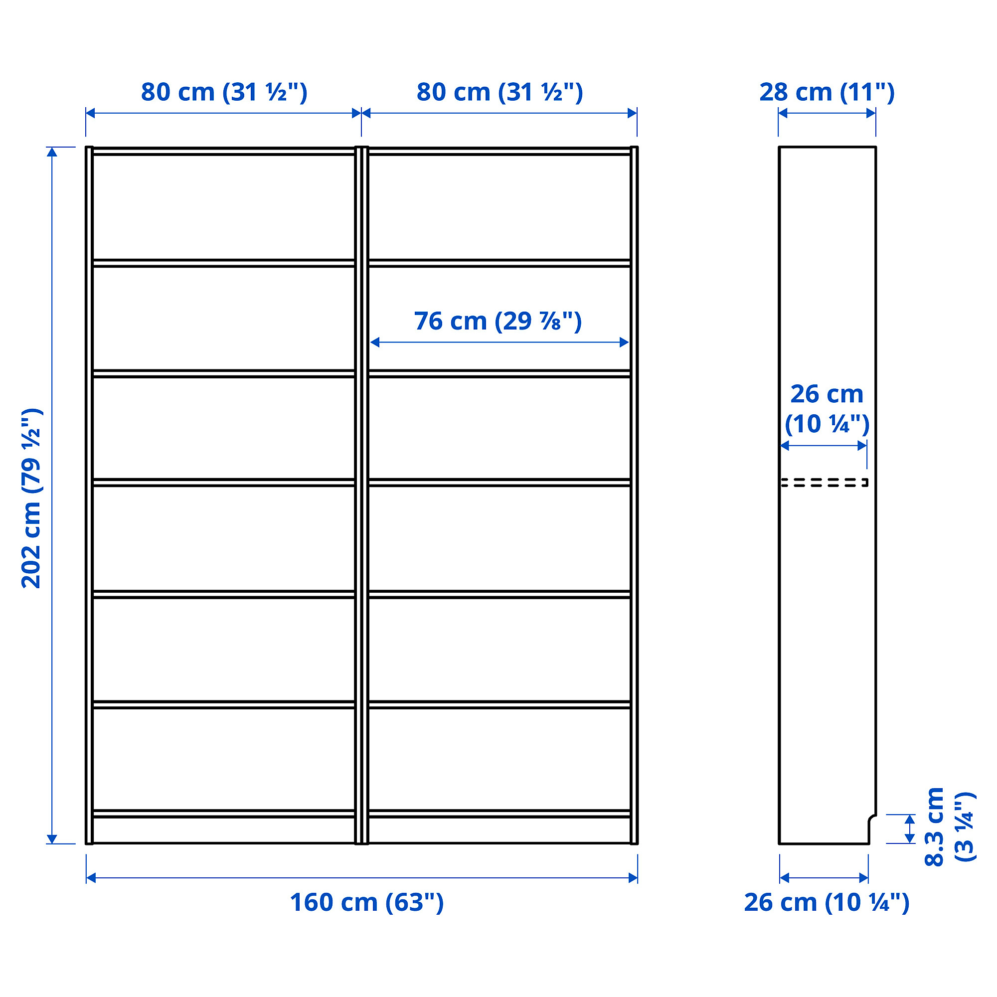 BILLY bookcase combination