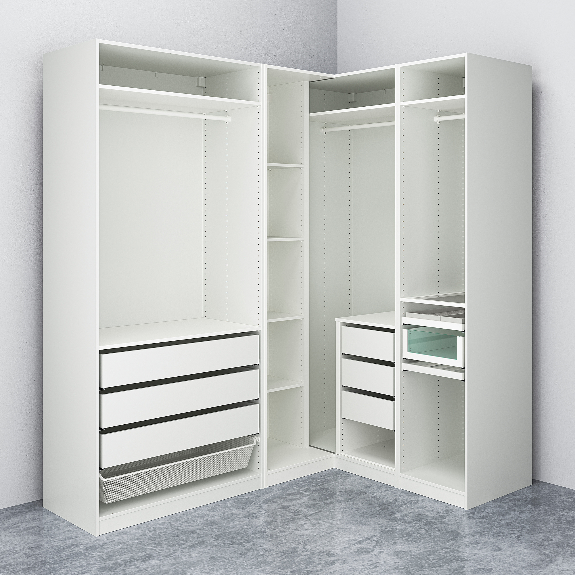 PAX corner wardrobe