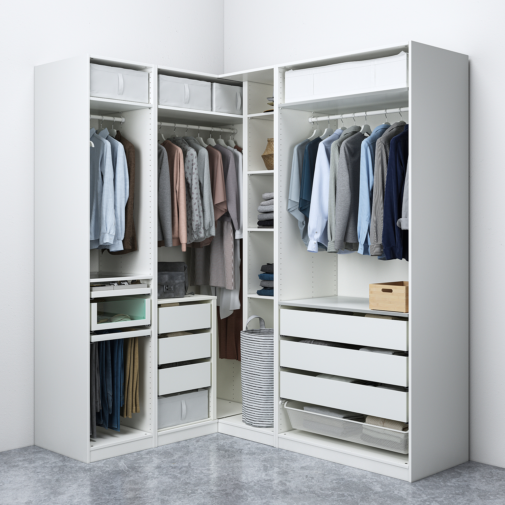 PAX corner wardrobe