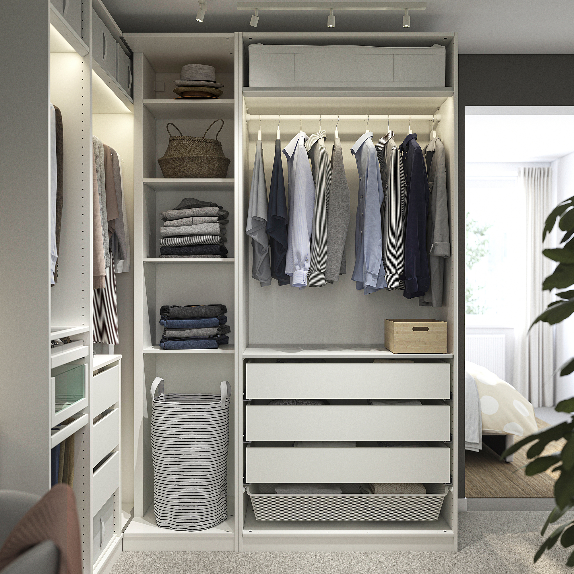 PAX corner wardrobe