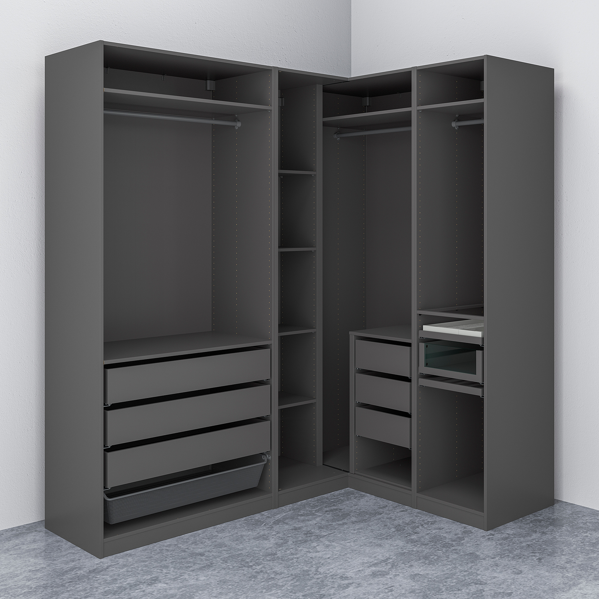 PAX corner wardrobe