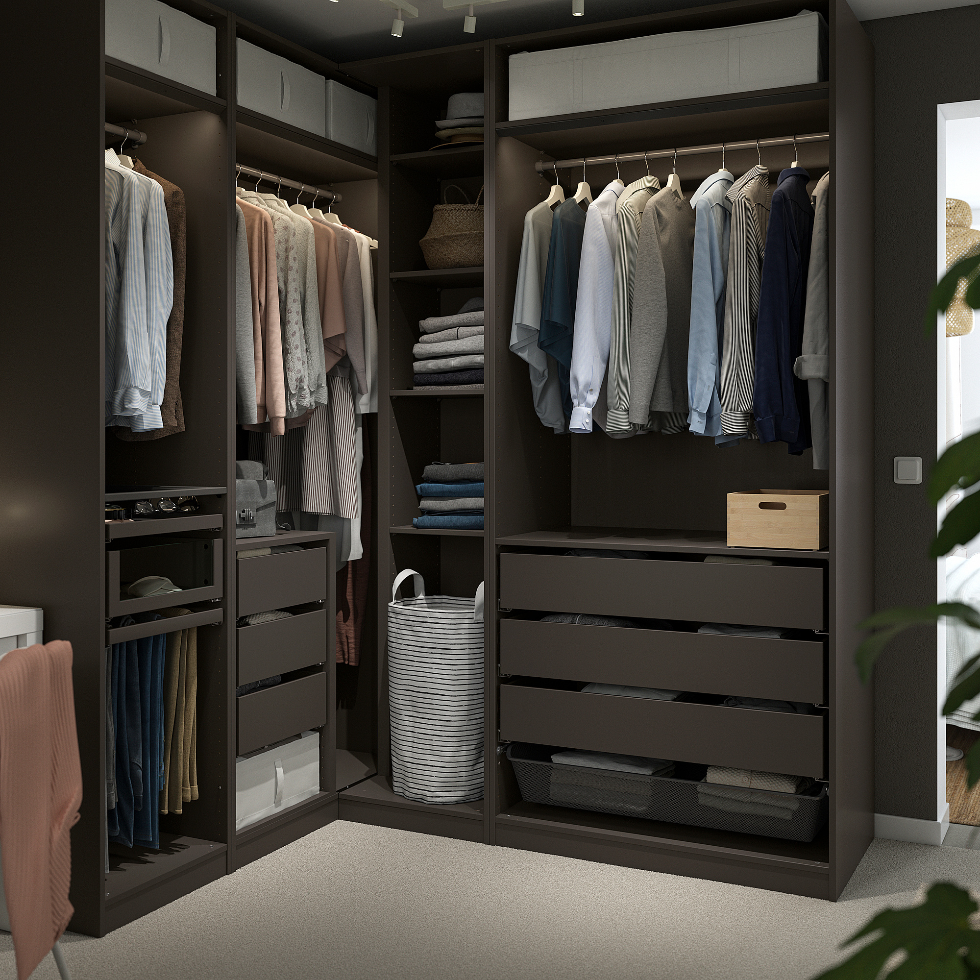 PAX corner wardrobe