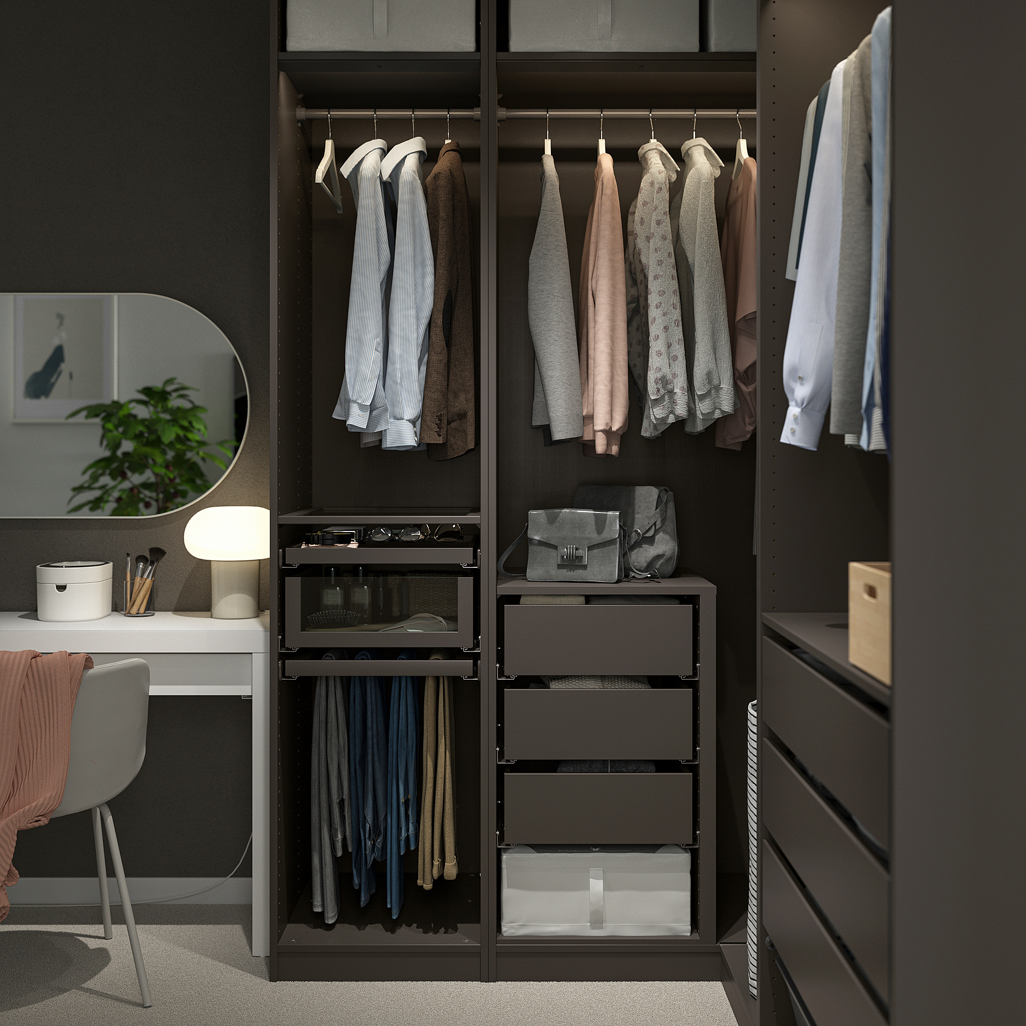PAX corner wardrobe