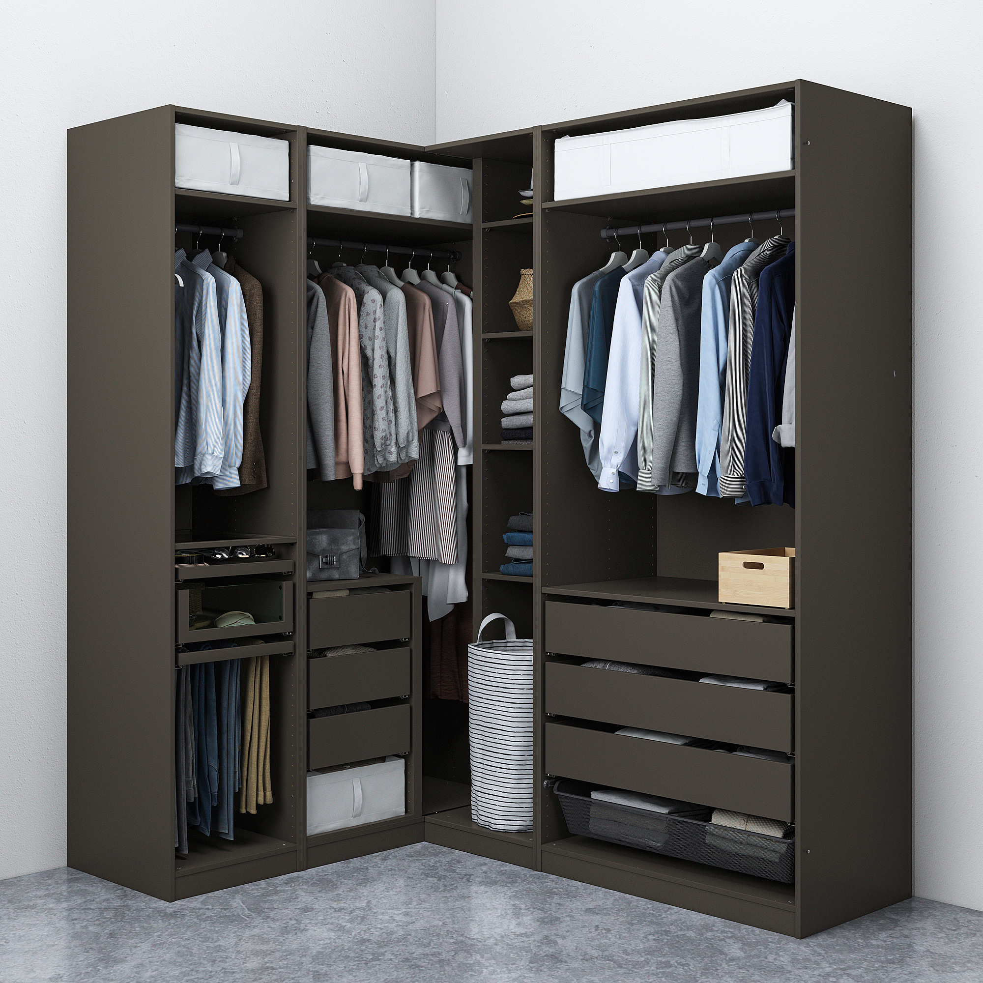 PAX corner wardrobe