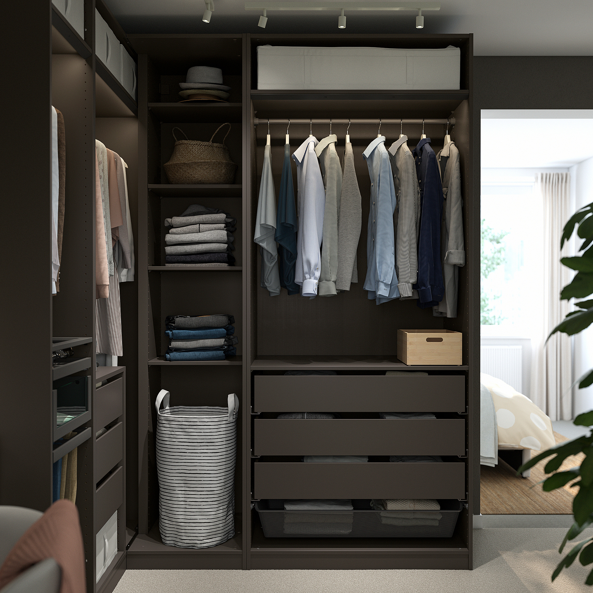 PAX corner wardrobe
