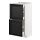 METOD - base cab with 2 fronts/3 drawers, white Maximera/Lerhyttan black stained | IKEA Taiwan Online - PE677979_S1