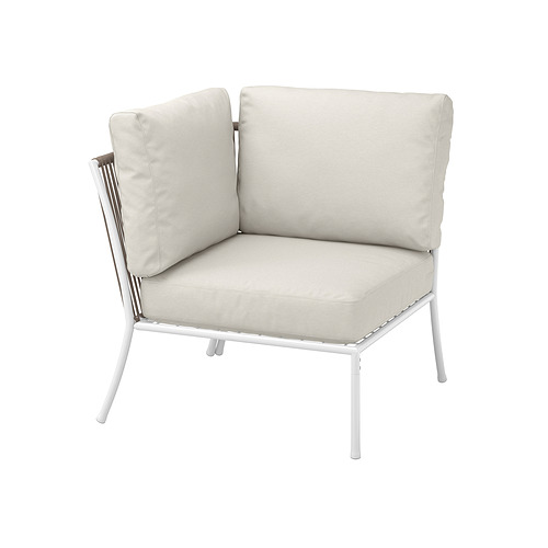SEGERÖN - 轉角休閒椅, 戶外用 白色/米色/Frösön/Duvholmen 米色 | IKEA 線上購物 - PE904416_S4