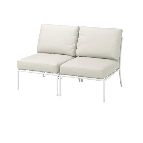 SEGERÖN - 2-seat sofa, outdoor, white/beige/Frösön/Duvholmen beige | IKEA Taiwan Online - PE904415_S4