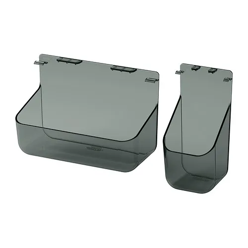 VISSLAÅN - 懸掛式收納配件 2件組, 灰色 | IKEA 線上購物 - E1006531_S4