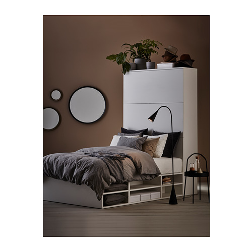 PLATSA - bed frame with storage, white | IKEA Taiwan Online - PH162550_S4