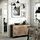 BESTÅ - storage combination w doors/drawers, black-brown/Hedeviken/Stubbarp oak veneer | IKEA Taiwan Online - PE823505_S1