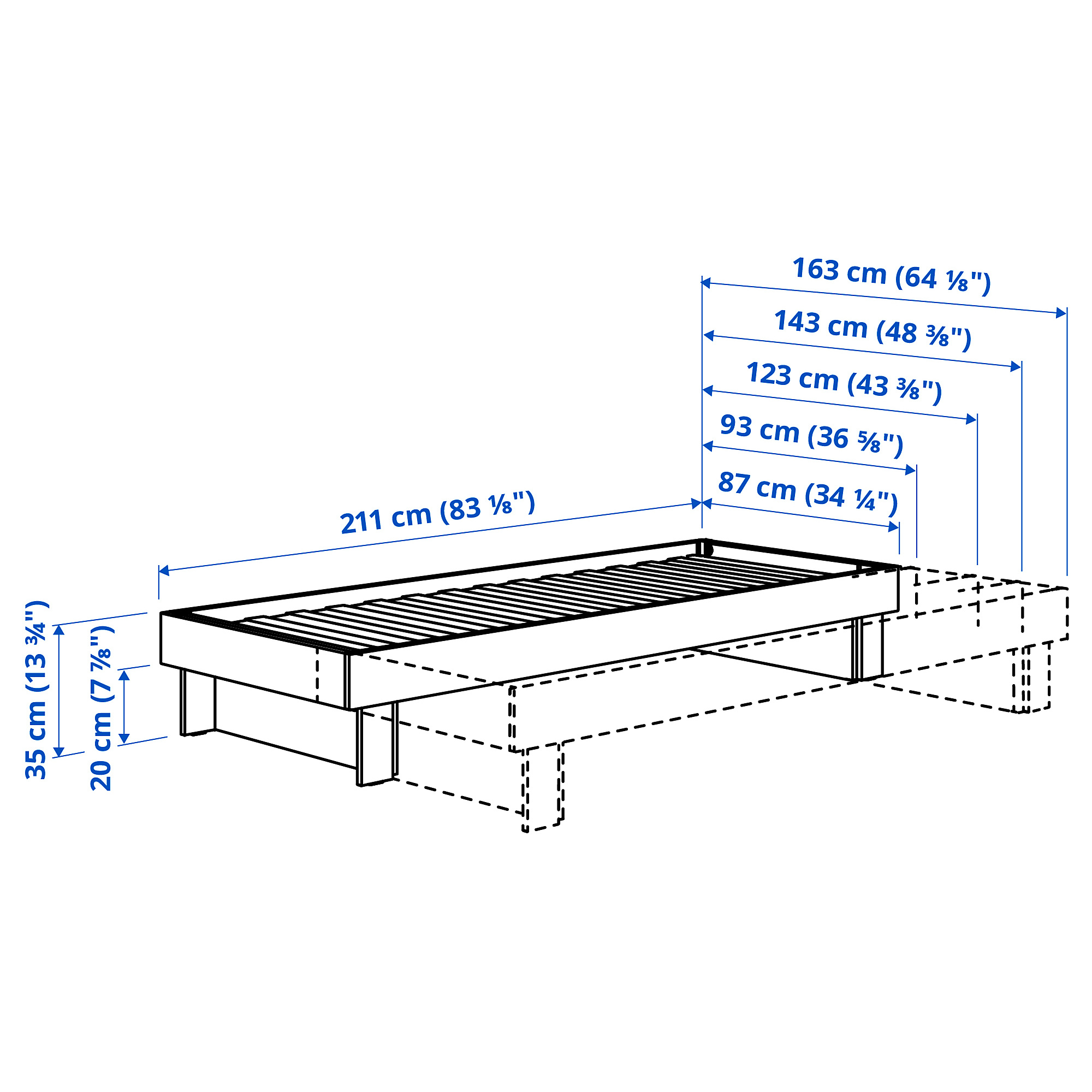 GLAMBERGET extendable bed