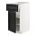 METOD/MAXIMERA - base cabinet with drawer/door, white/Lerhyttan black stained | IKEA Taiwan Online - PE678157_S1
