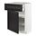 METOD/MAXIMERA - base cabinet with drawer/door, white/Lerhyttan black stained | IKEA Taiwan Online - PE678160_S1