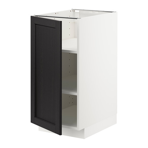 METOD base cabinet with shelves