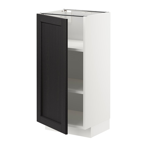 METOD base cabinet with shelves