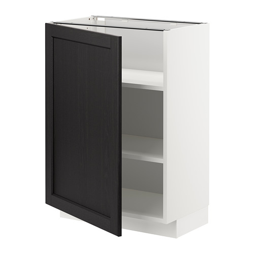 METOD base cabinet with shelves