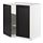 METOD - base cabinet with shelves/2 doors, white/Lerhyttan black stained | IKEA Taiwan Online - PE678171_S1