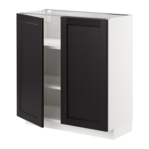 METOD - base cabinet with shelves/2 doors | IKEA Taiwan Online - PE678172_S4