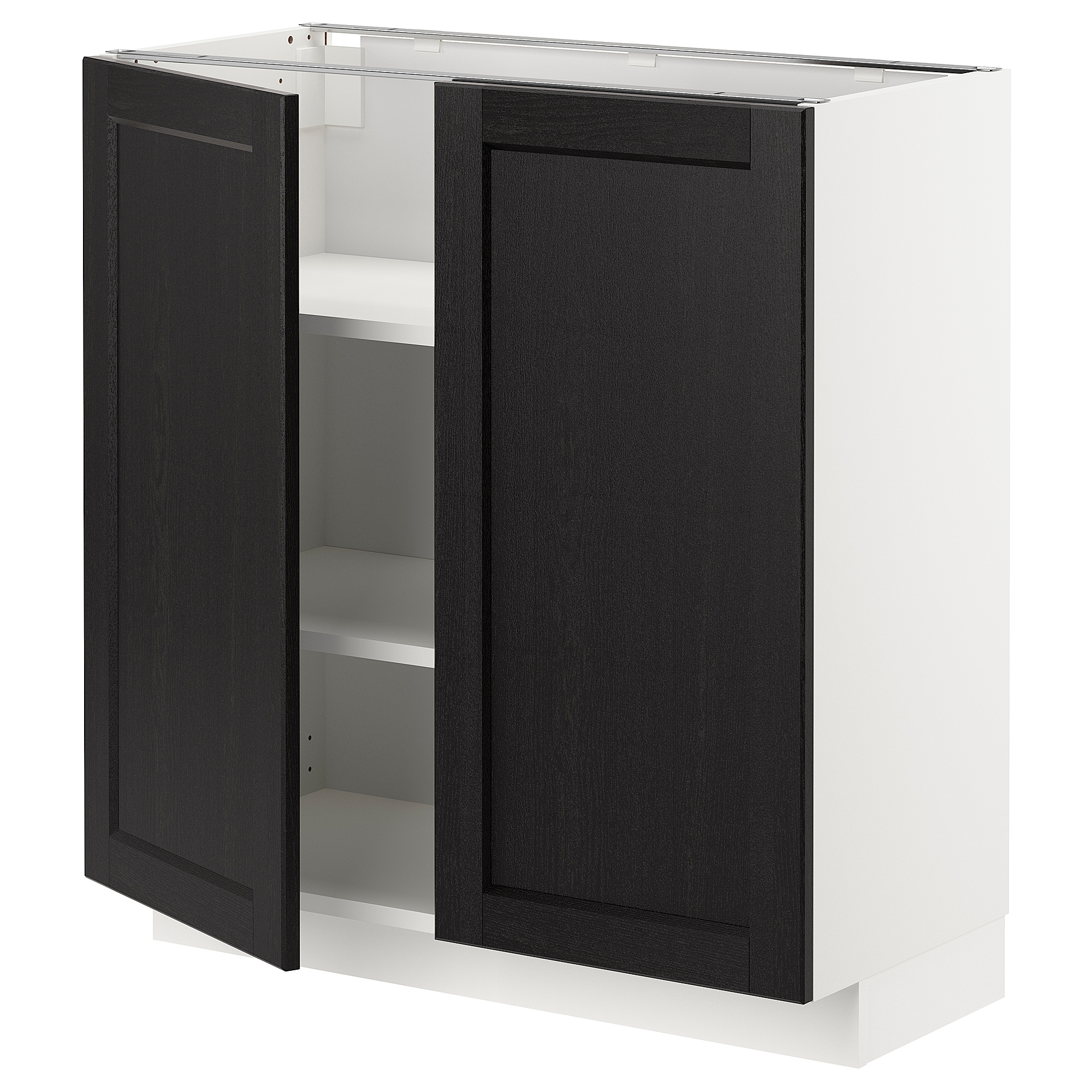 METOD base cabinet with shelves/2 doors