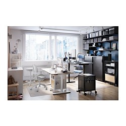 BEKANT - 收納櫃附輪腳, 網狀 白色 | IKEA 線上購物 - PE701894_S3
