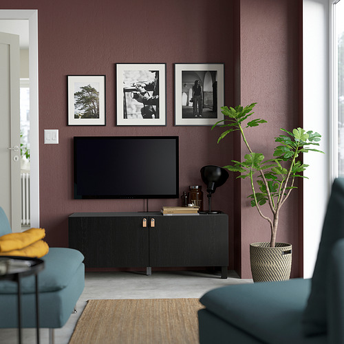 BESTÅ - 電視櫃附門板, 黑棕色/Lappviken/Stubbarp 黑棕色 | IKEA 線上購物 - PE823627_S4