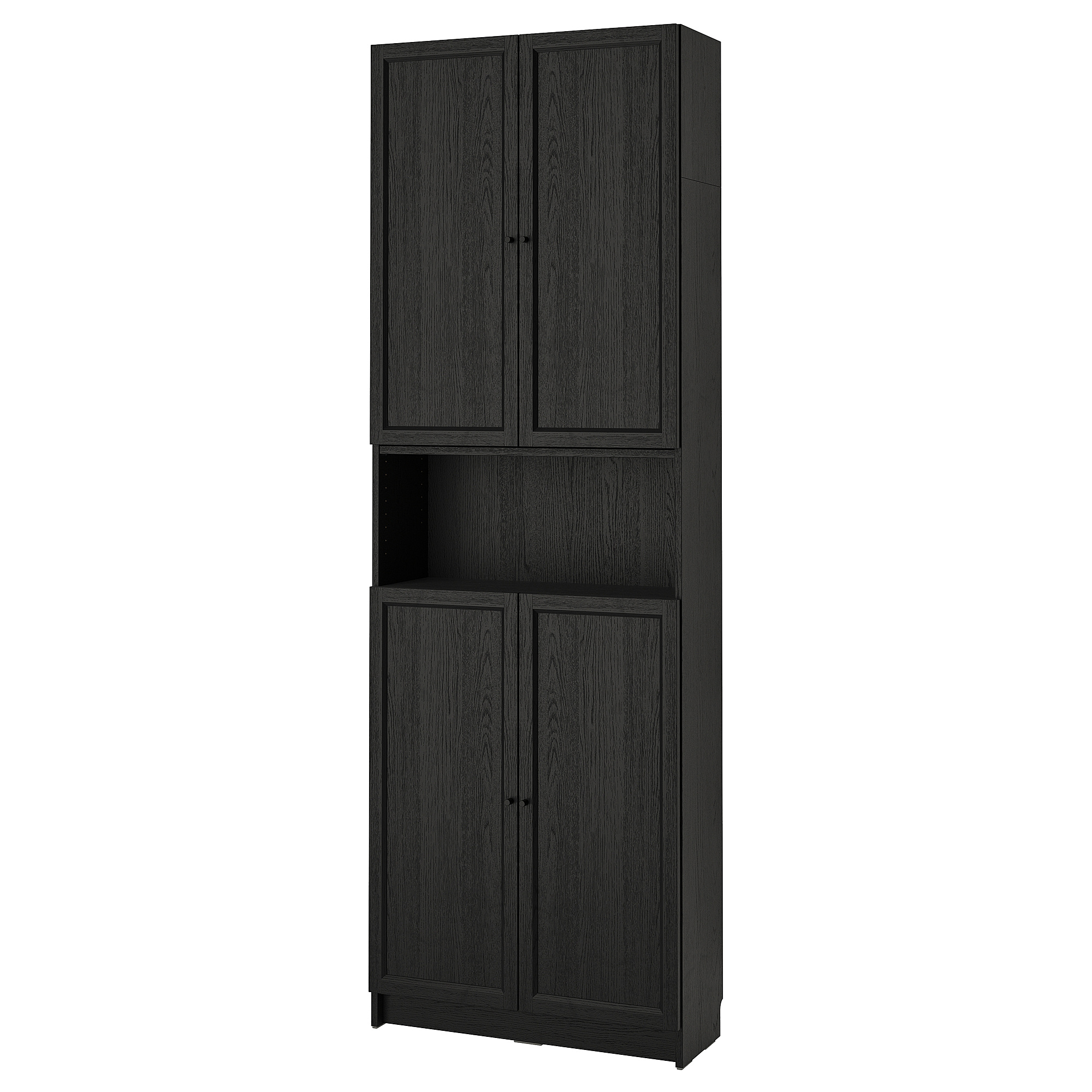 BILLY/OXBERG bookcase w doors/extension unit