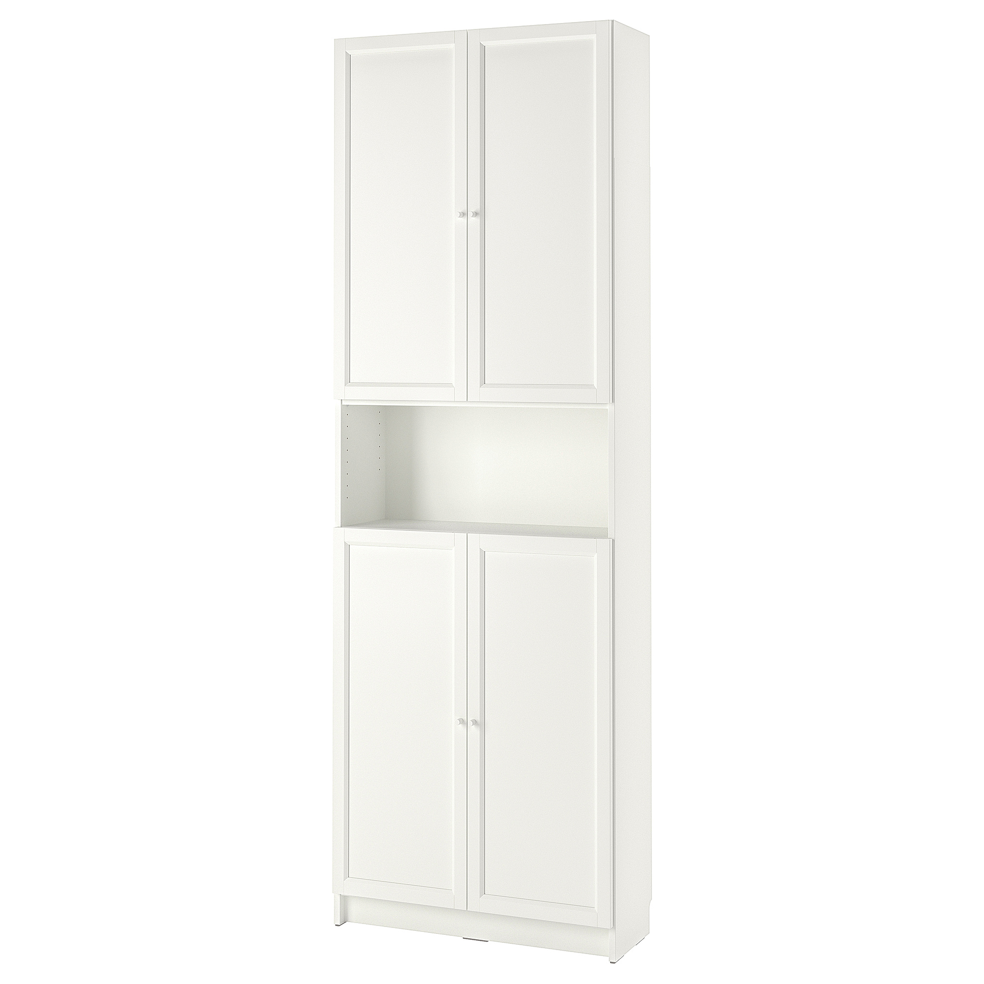 BILLY/OXBERG bookcase w doors/extension unit