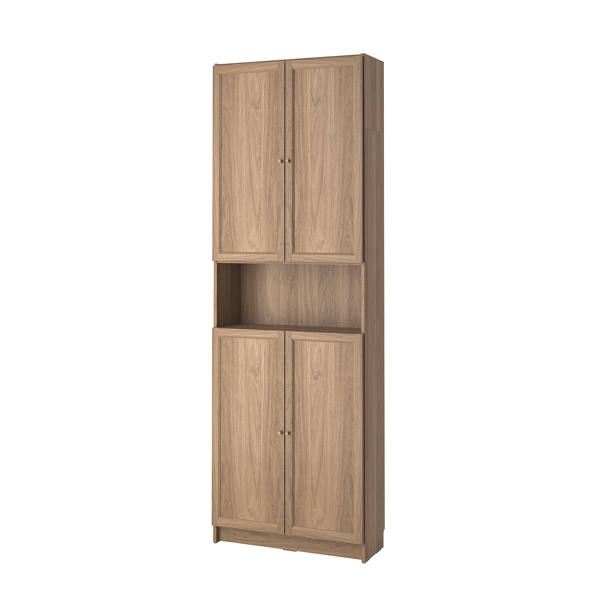 BILLY/OXBERG bookcase w doors/extension unit