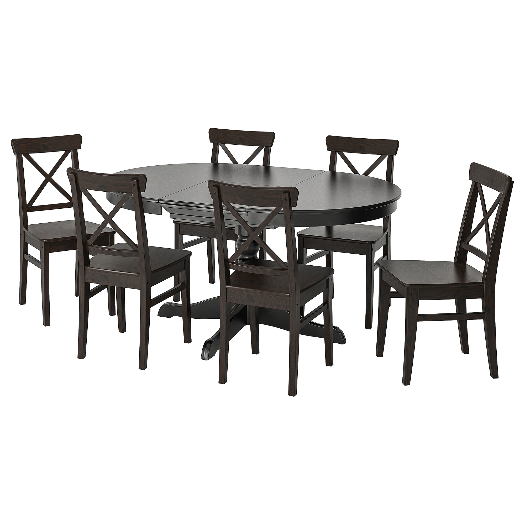 INGATORP/INGOLF table and 6 chairs
