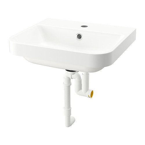 BACKSJÖN semi-recessed wash-basin w watr trp