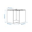 METOD corner base cabinet frame