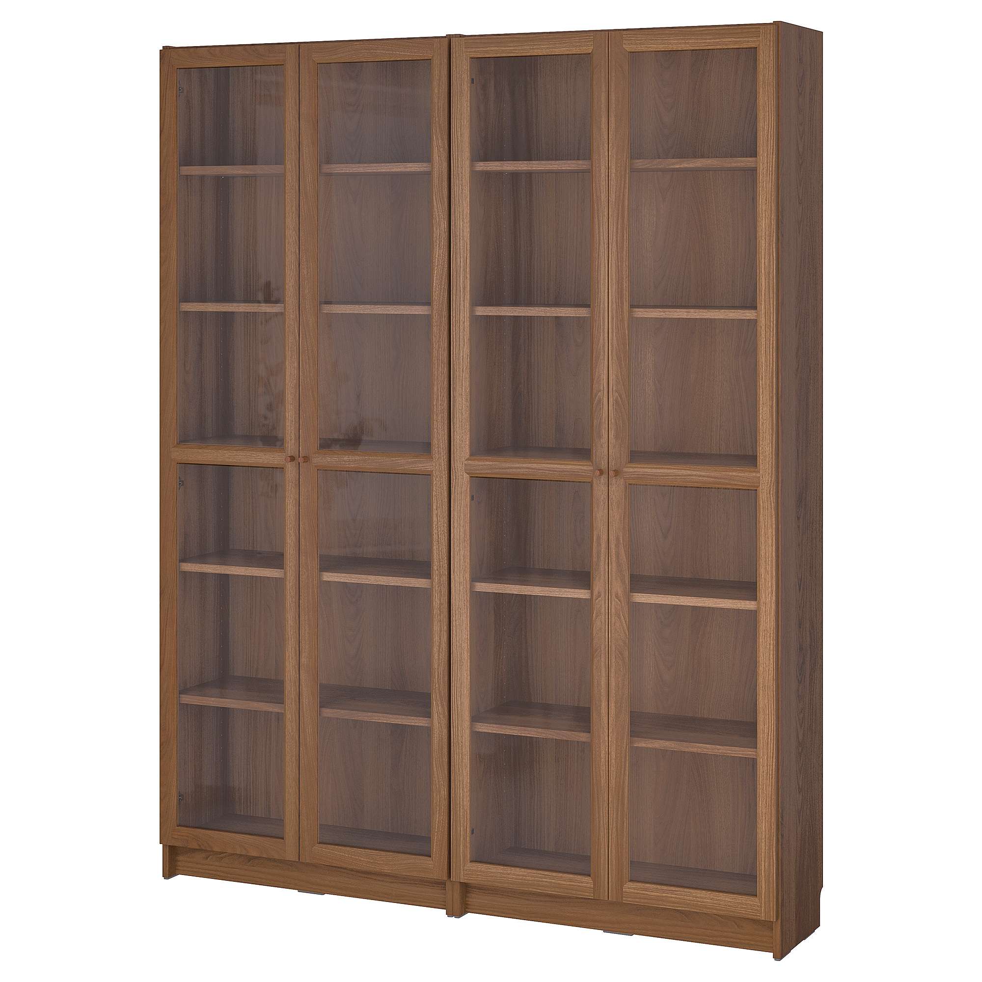 BILLY/OXBERG bookcase combination w glass doors