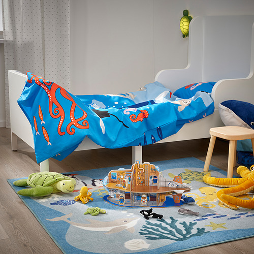 BLÅVINGAD submarine playset, 11 pieces